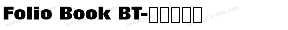 Folio Book BT字体转换